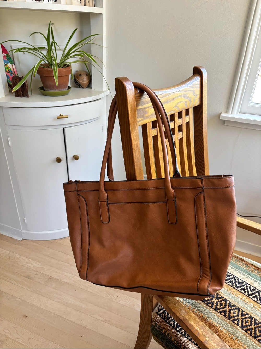 Merona Faux Leather Shoulder Tote